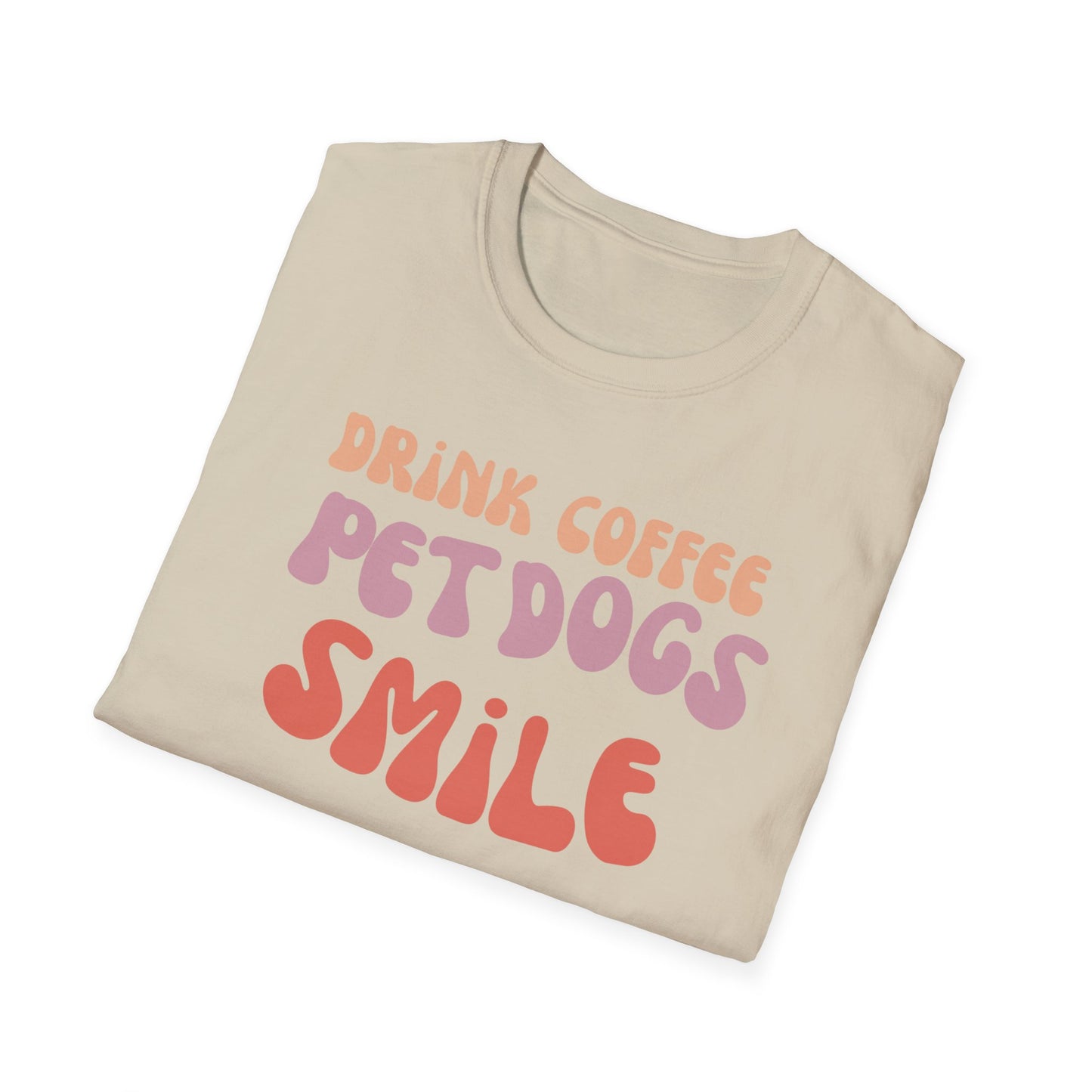 Groovy Dog Shirt for Coffee Lover Tees Retro Dog Tshirt for Dog Lover gift for Dog Mom present for Christmas gifts for Her Smile T-shirts