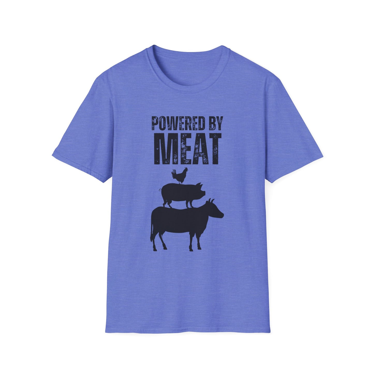 POWERED BY MEAT Shirts for Carnivores Funny MEAT T-shirt for Meat Lover Gift for Carnivore Shirt Healthy Diet T Shirt