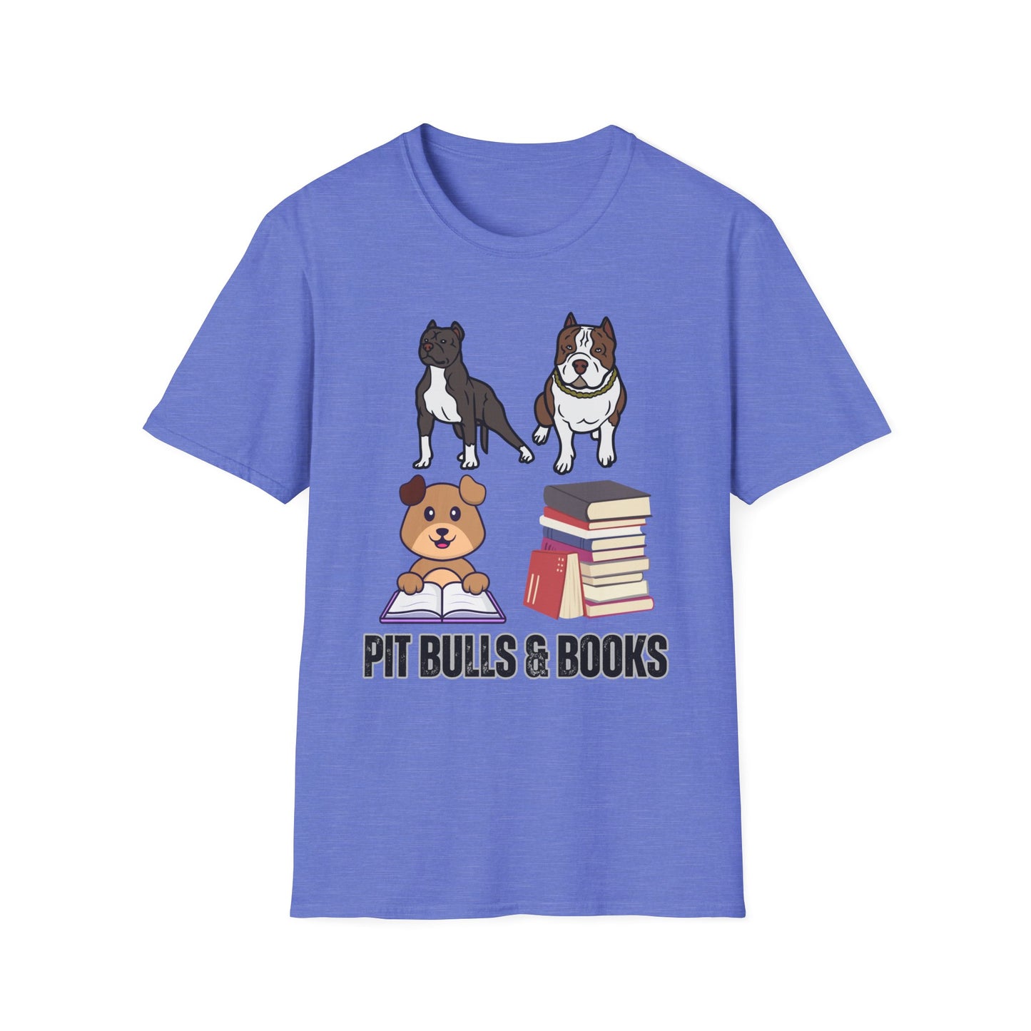 Books and Pit Bull T Shirt for Dog Mom Gift for Dog Lover gift for Dog Lovers Shirts - Dogs  & Books T-shirt