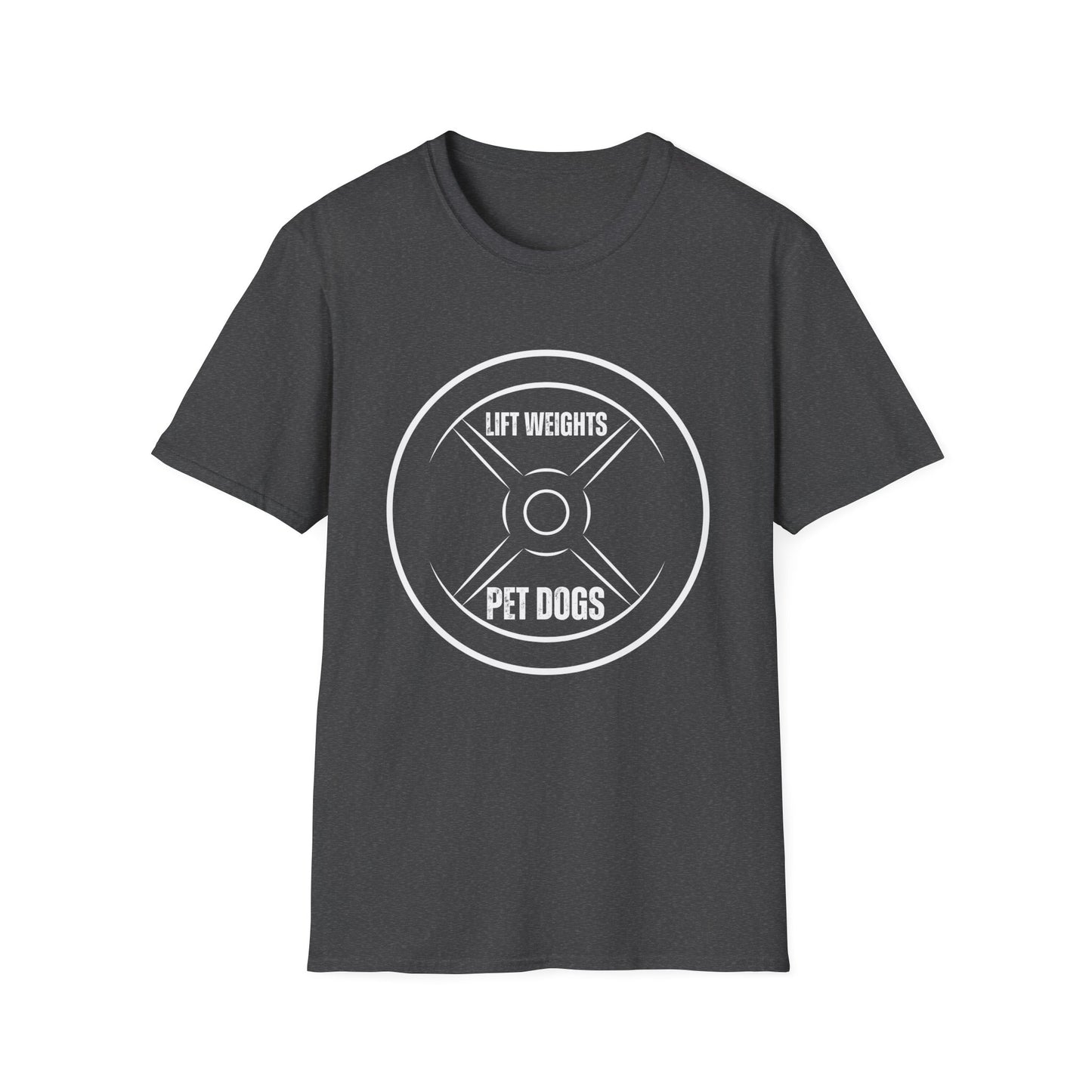 Dog T-shirt for Dog Lover Gift Funny DogT Shirt Gym Shirt Fitness Lover gift - Lift Weights & pet DOGS