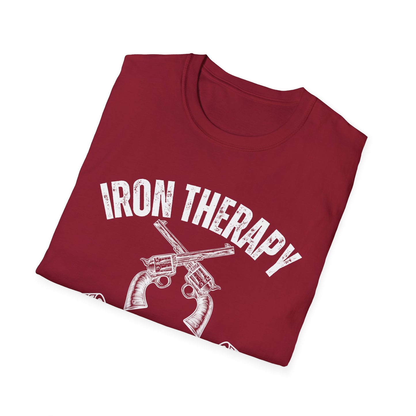 Workout Shirt for Gun Lover gift for Weightlifting T-shirt for Gym Lover gifts for Powerlifting Tee Shirts for Him Iron Therapy Shirt