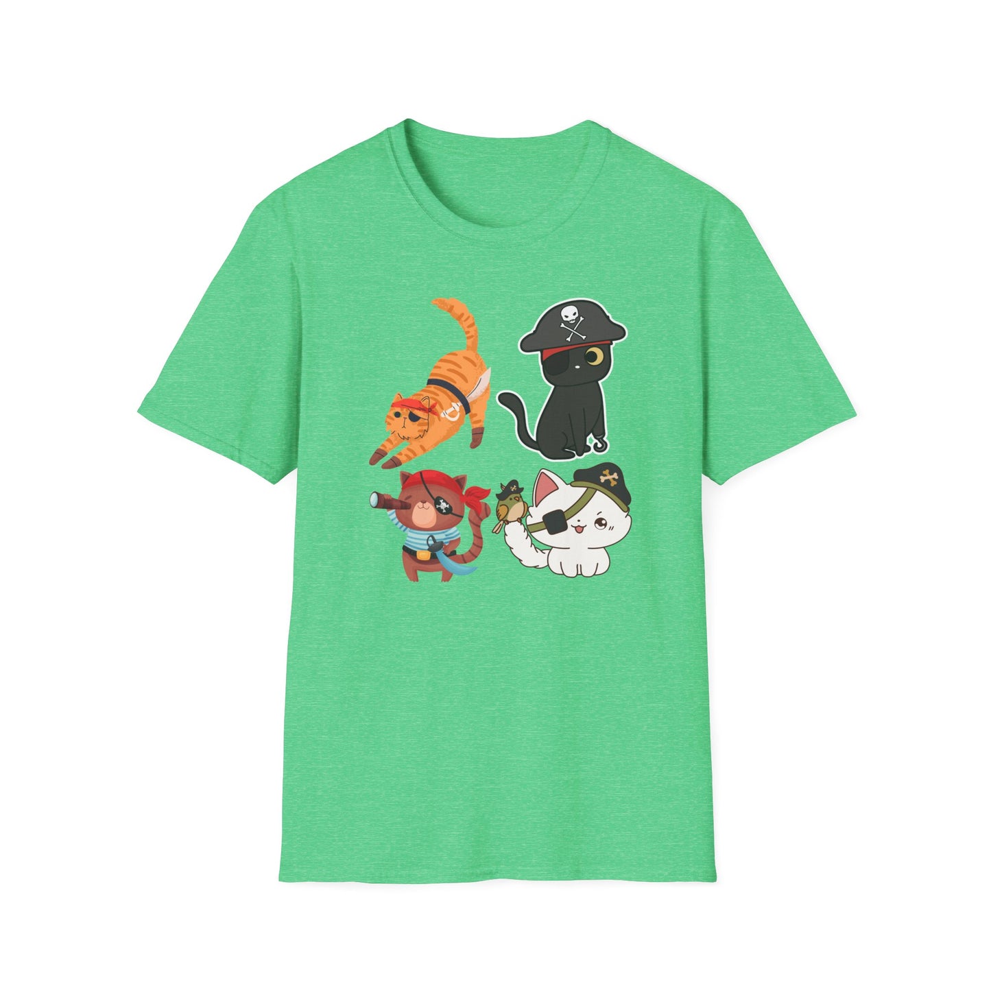 Pirate Cat Shirt for Halloween T-shirts for Funny Cat Halloween gifts Cute Cat Halloween T Shirt for Halloween gift for Cat Lovers gift idea