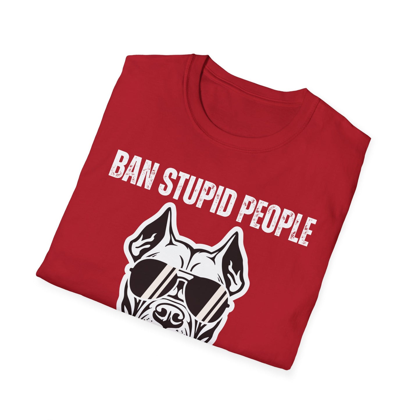 Pit Bull Shirt for Pit Bull Lover gift for Dog Mom gifts for Pit Bulls T-shirt Ban Stupid People Not The Breed T Shirts Funny Dog T-shirts
