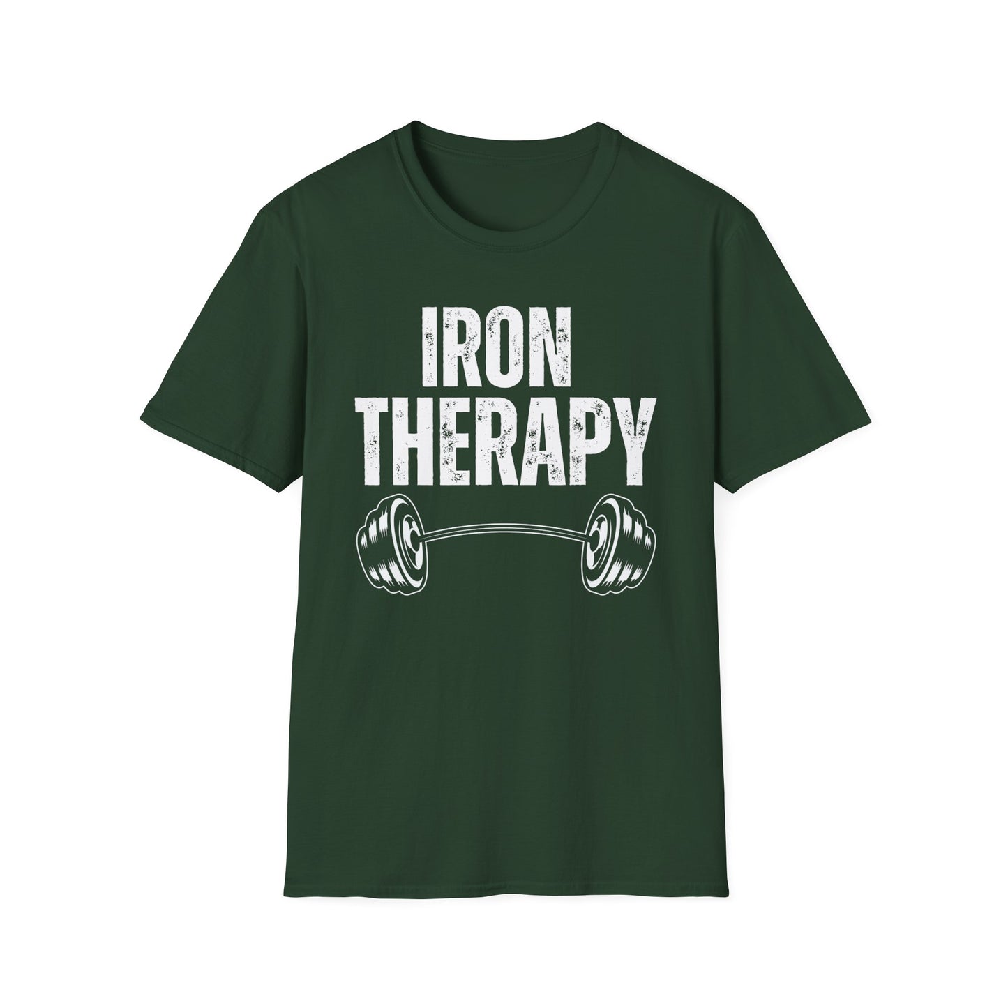 Workout Shirt IRON THERAPY T-shirt for Gym Lover gift for Fitness Lover T Shirt for Cross Fit Lover Weightlifting Shirts for Gym Rat