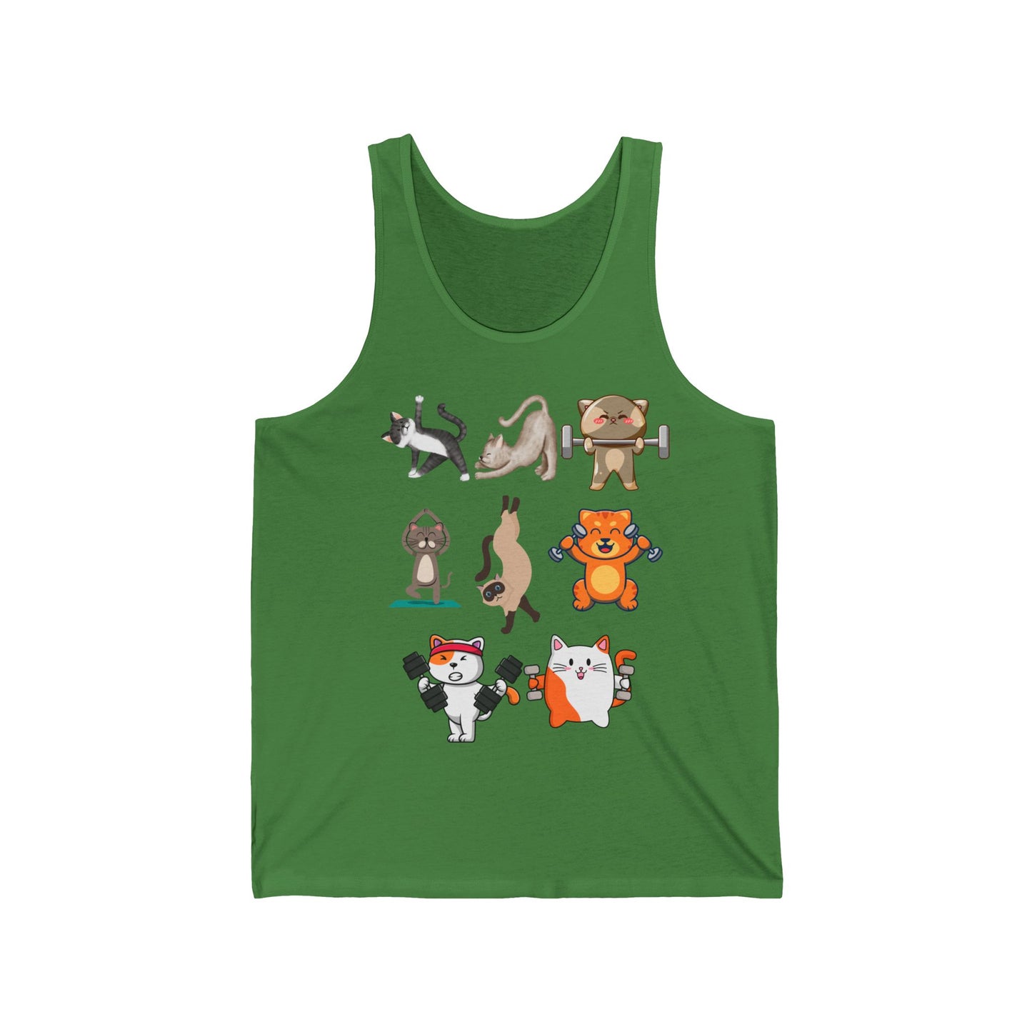 Funny Cat Tank Top for Workout Lover gift for Gym Lovers Tank Tops Cats Lifting Weights Shirt Cat Powerlifting Tank Top Cats Working Out