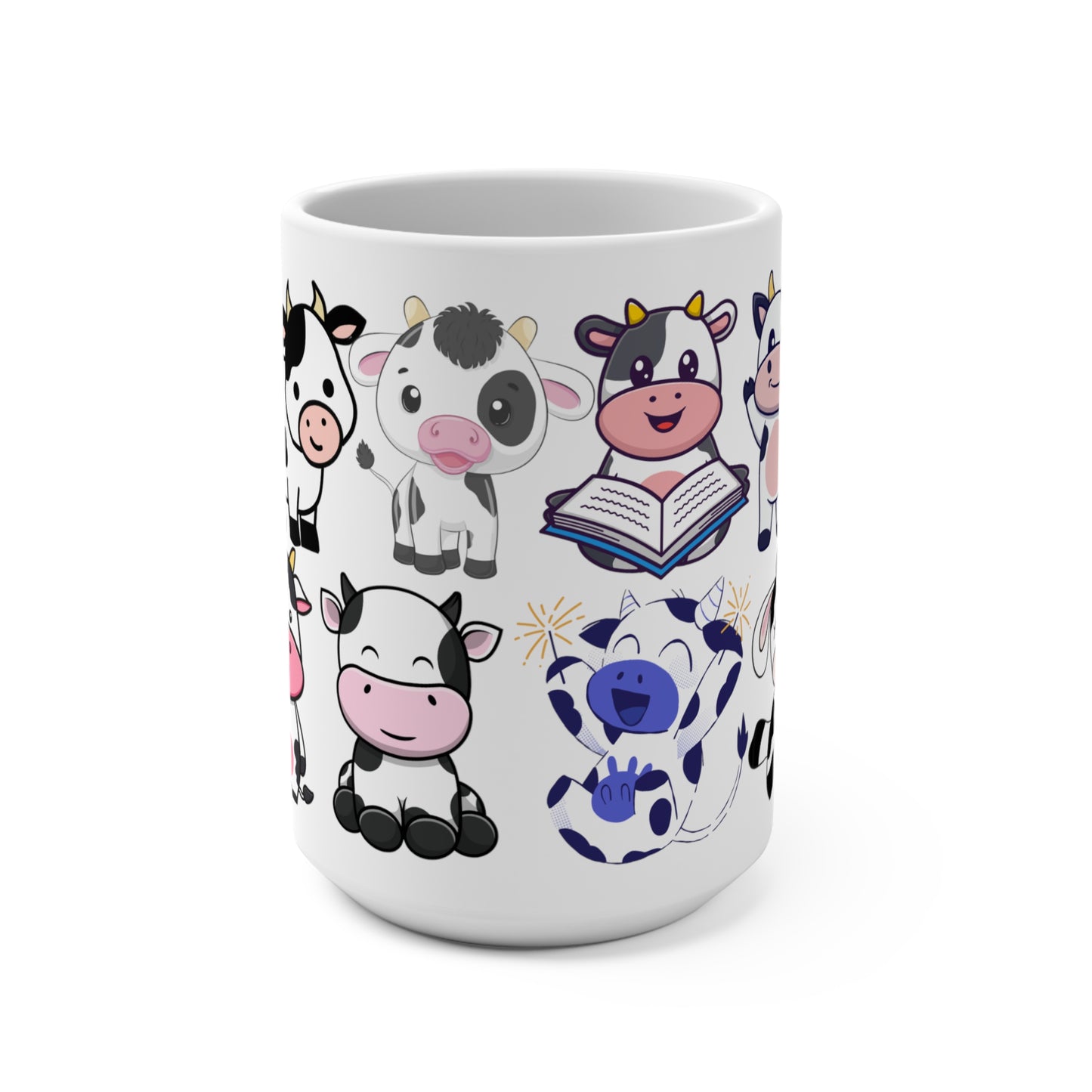 Cute Cow Mug for Coffee Lover gift for Cow Lover gift for Her, Funny Cow Coffee Mug for Farmer gift for Farm girl gift for Cow girl