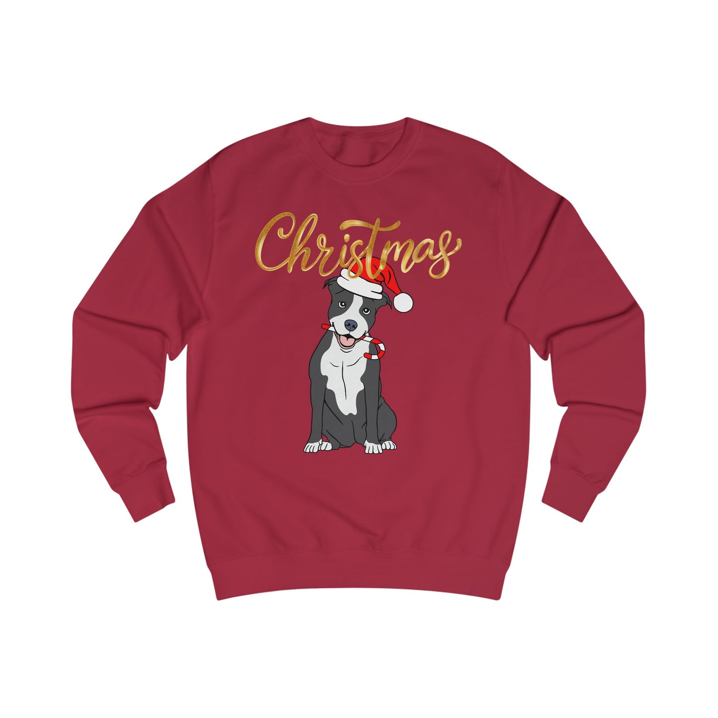 Christmas Sweatshirt for Pit Bull Lover gift for Pit Bull Mom gifts for Women's Sweatshirts for Christmas Cute Puppy Sweatshirt for Christmas gifts