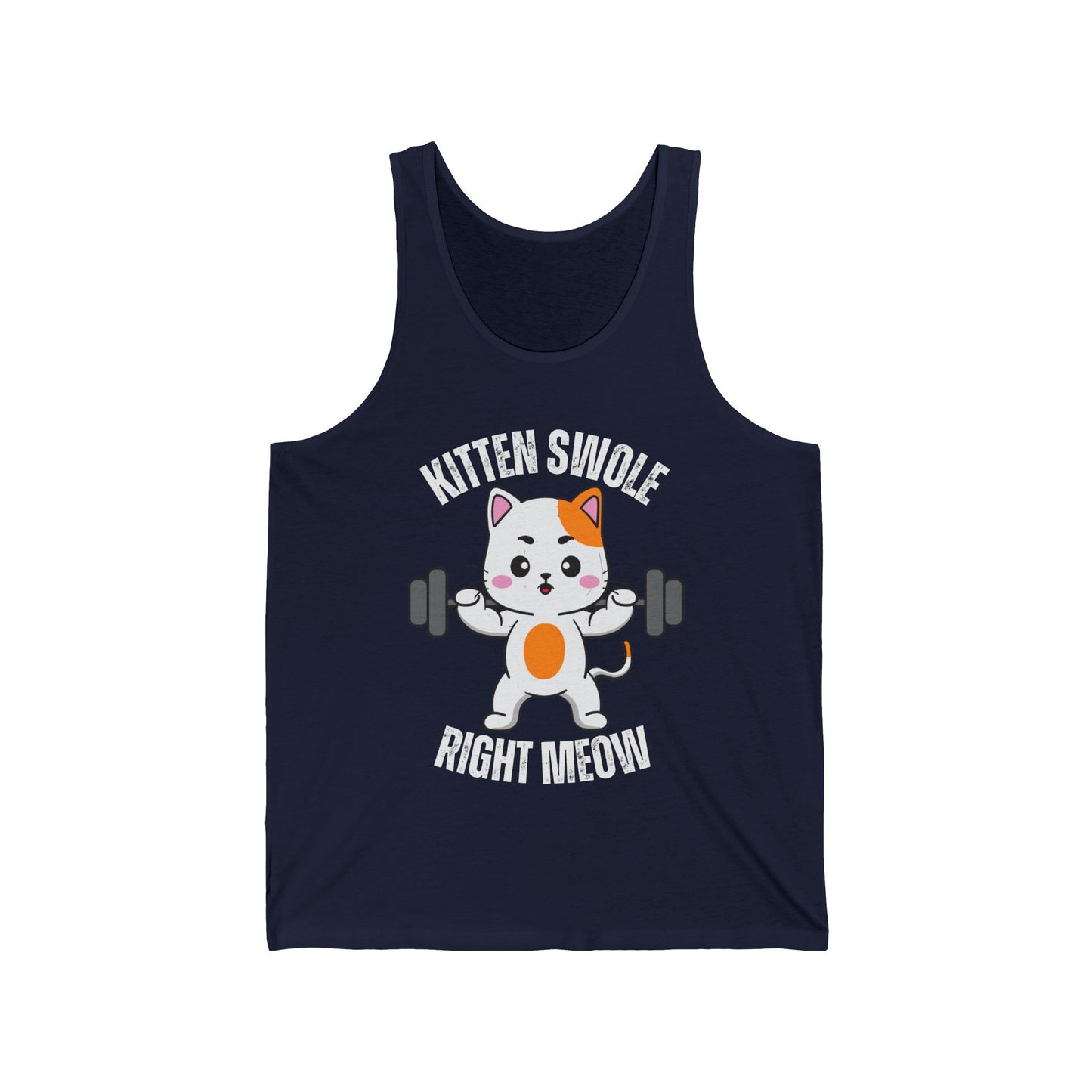 Workout Tank Top for Cat Lover gift for Gym giftsFunny Cat Pun Shirt Cat Saying Tshirt  Cats Quote Tank Tops Kitten Swole Right Meow