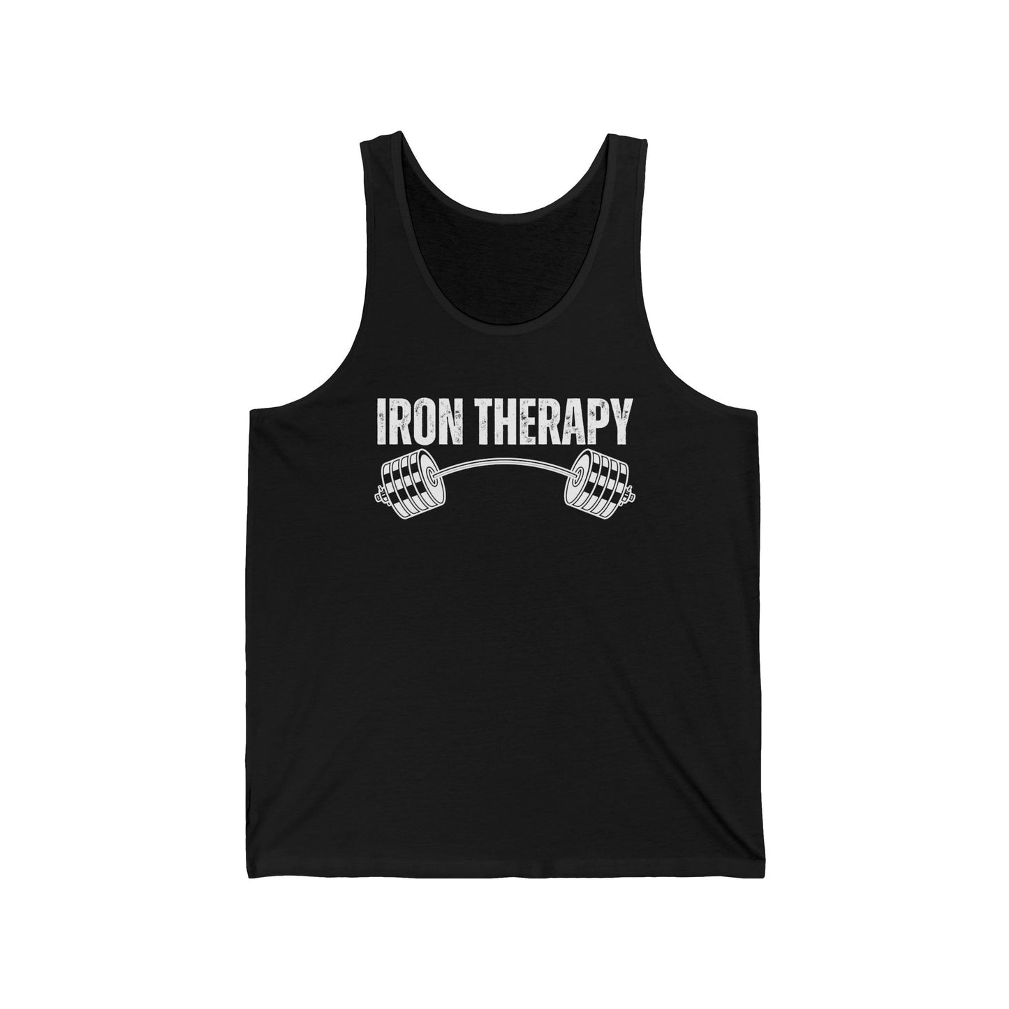 Iron Therapy Tank Top for Gym Workout Tank Tops for Weightlifting shirt Fitness Muscle Tee Bodybuilding Tshirt for Powerlifting gifts