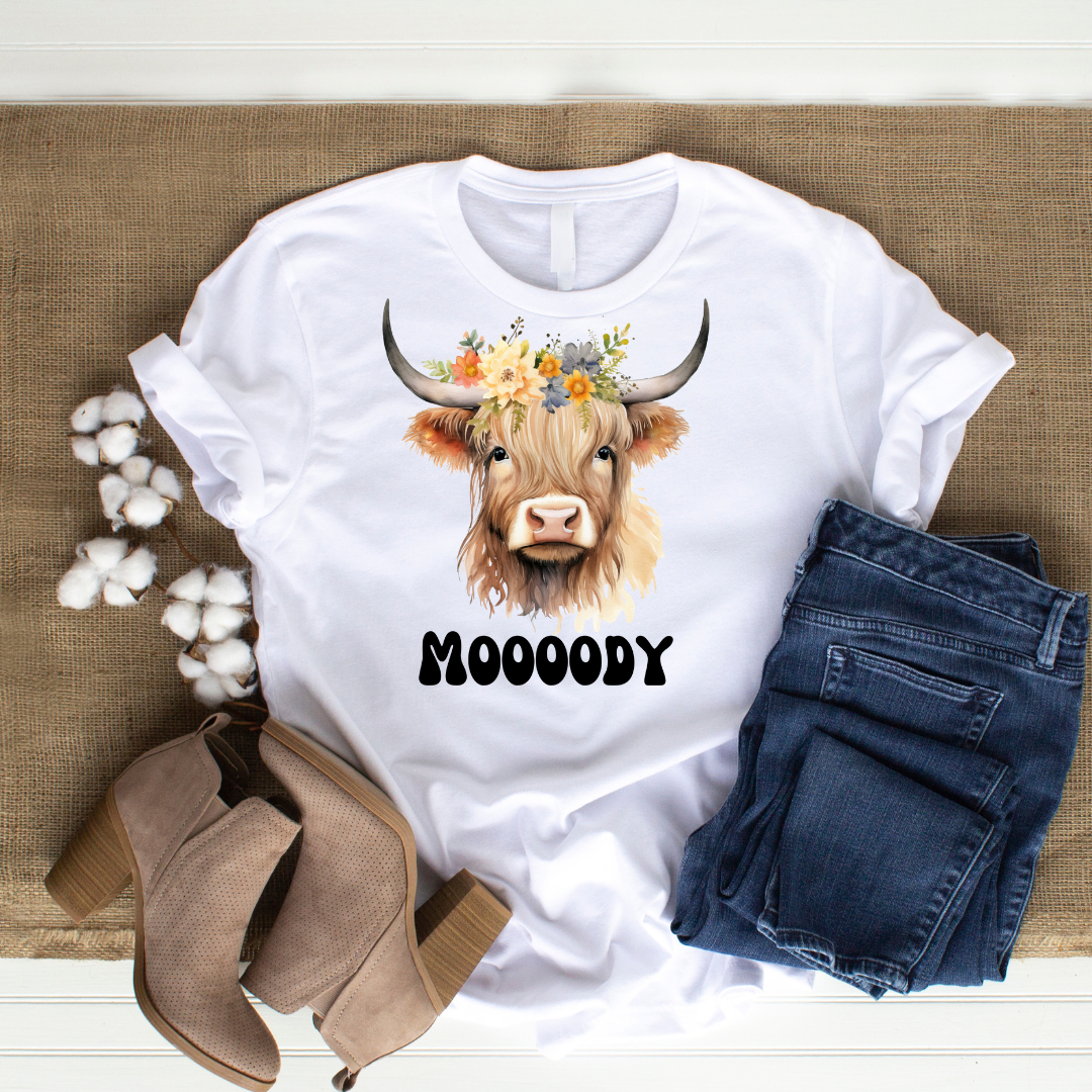 Highland Cow Shirt Farm Animal Comfort Colors Shirts Cow Shirts for Cow Lover gifts for Farmer gift Funny Cow T-shirt for Cow Theme T Shirt