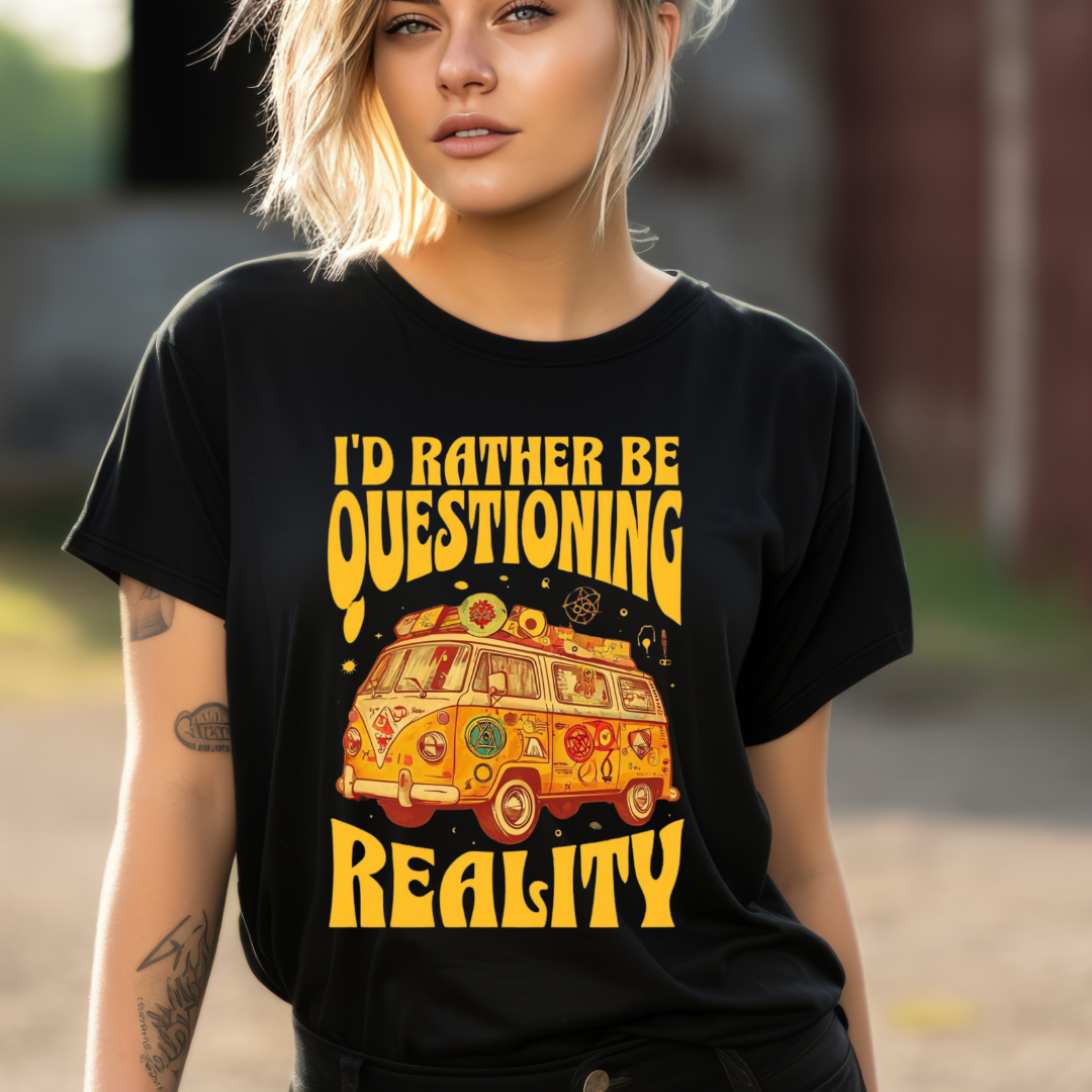 Question Reality Tshirt for Conspiracy Theory Shirts for Conspiracy Theorist gift ideas for Funny Conspiracies T Shirt for Funny gifts