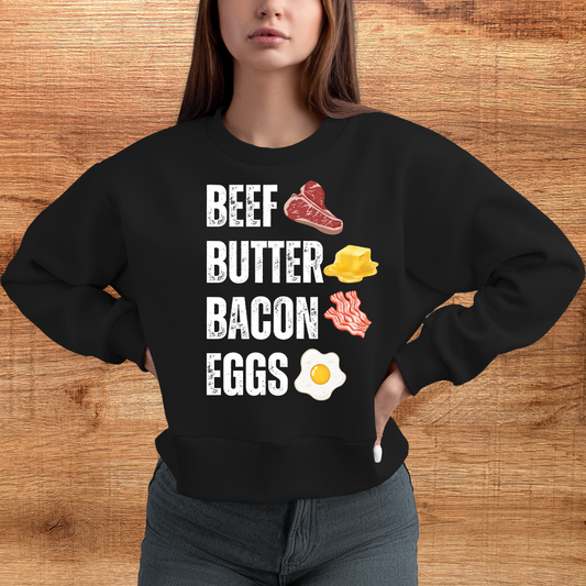 Carnivore Diet Sweatshirt for Meat Lover gift for Valentines Day gift for Him BBBE Sweatshirt gift for Her for Valentines Day Sweatshirt