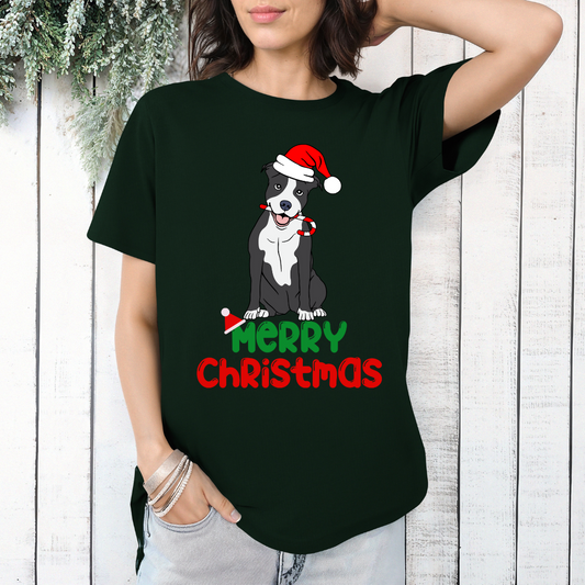Christmas Pit Bull Shirt for Pit Bulls Lover gifts for Christmas present for Dog Mom Tshirts for Women's presents for Christmas T-shirt