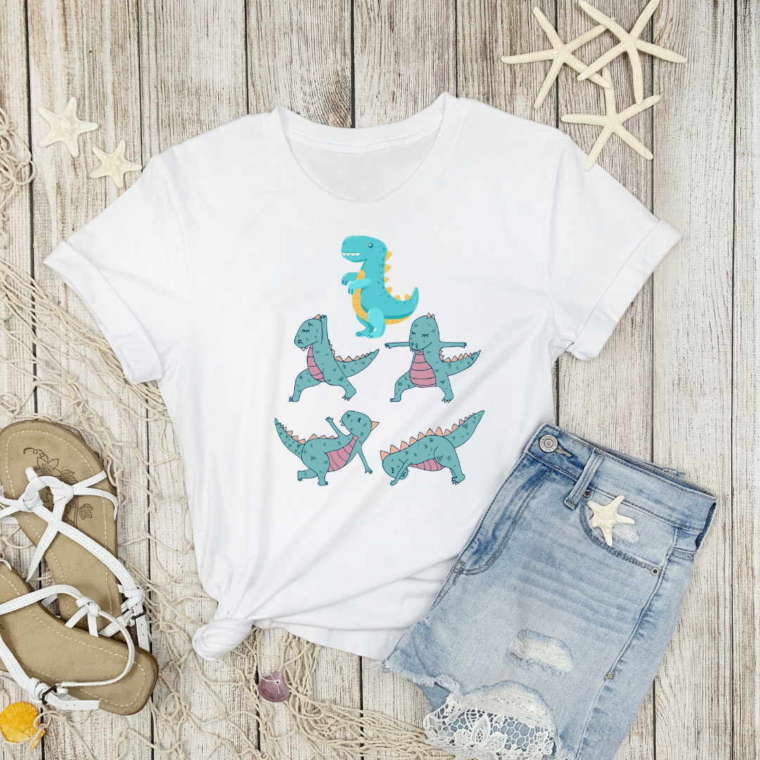 Funny Dinosaur Yoga T-shirt for T Rex Lover gift for Yoga Lover gifts Dinosaurs Doing Yoga Funny Dragon T Shirt Dinosaur Shirt