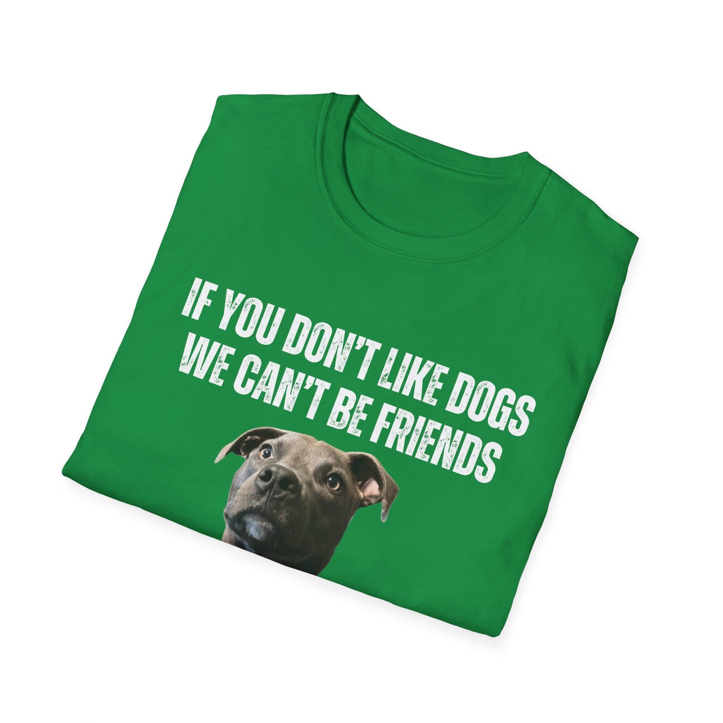 If You Don't Like DOGS We Can't Be Friends T-shirt Pit Bulls Shirt Pit Bull Shirt for Pit Bull Lover Gift Cute Gray Pittie Pibble Shirt