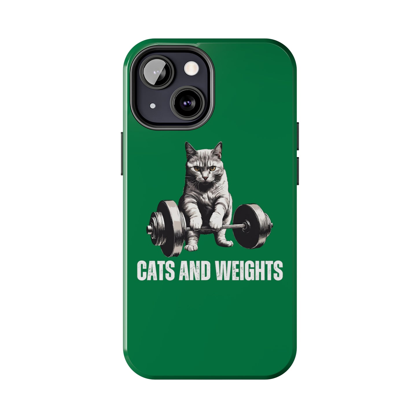 CATS & Weights iPhone case for Gym Lover gift for Cat Lover gifts for Fitness Lover Funny Cat Phone case Workout case