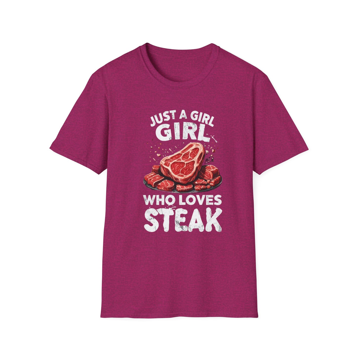 Steak Shirts Just a girl who loves steak tshirt STeak Girl T-shirt for Carnivore Diet T Shirt for Steak Lover gift ideas for BBQ T-shirts