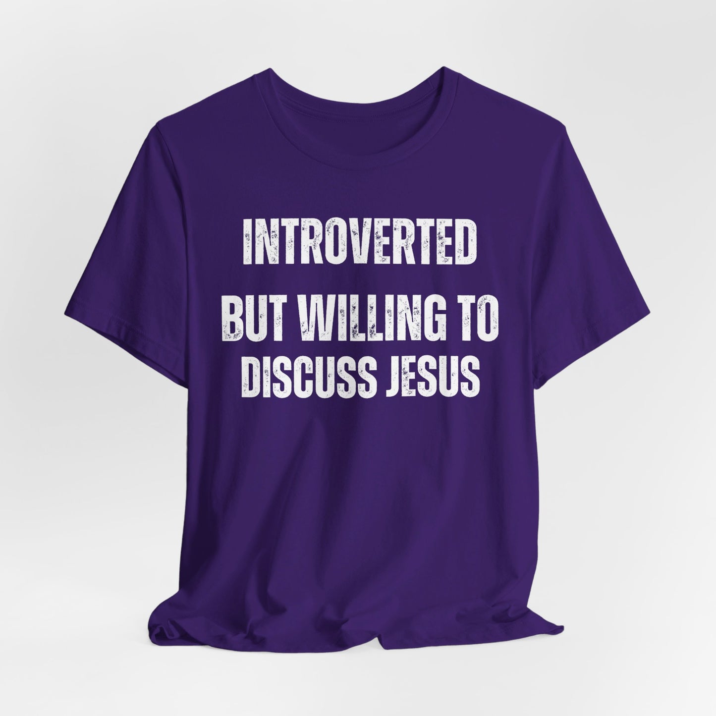 Christian T Shirt for Jesus Follower gift for Her gifts for him Introverted But Willing to Discuss Jesus Introvert Shirt for Introvert gift