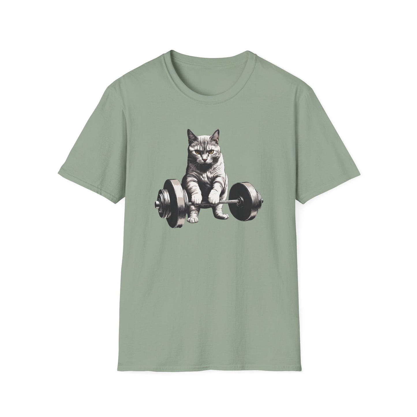 Cat Deadlifting Shirt for Gym Rat gifts for Workout Lover gift for Cat Lover T-shirt Funny Cats Lifting Weights T Shirts Kitty Powerlifting Weightlifting