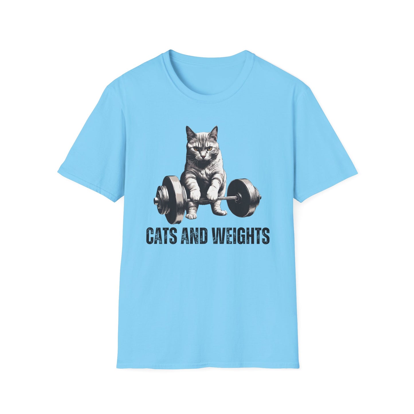 Cat Deadlifting T-Shirt for Cat Lover gift for Powerlifter gift Powerlifting Cat Shirt Funny Weightlifting CAT T Shirt
