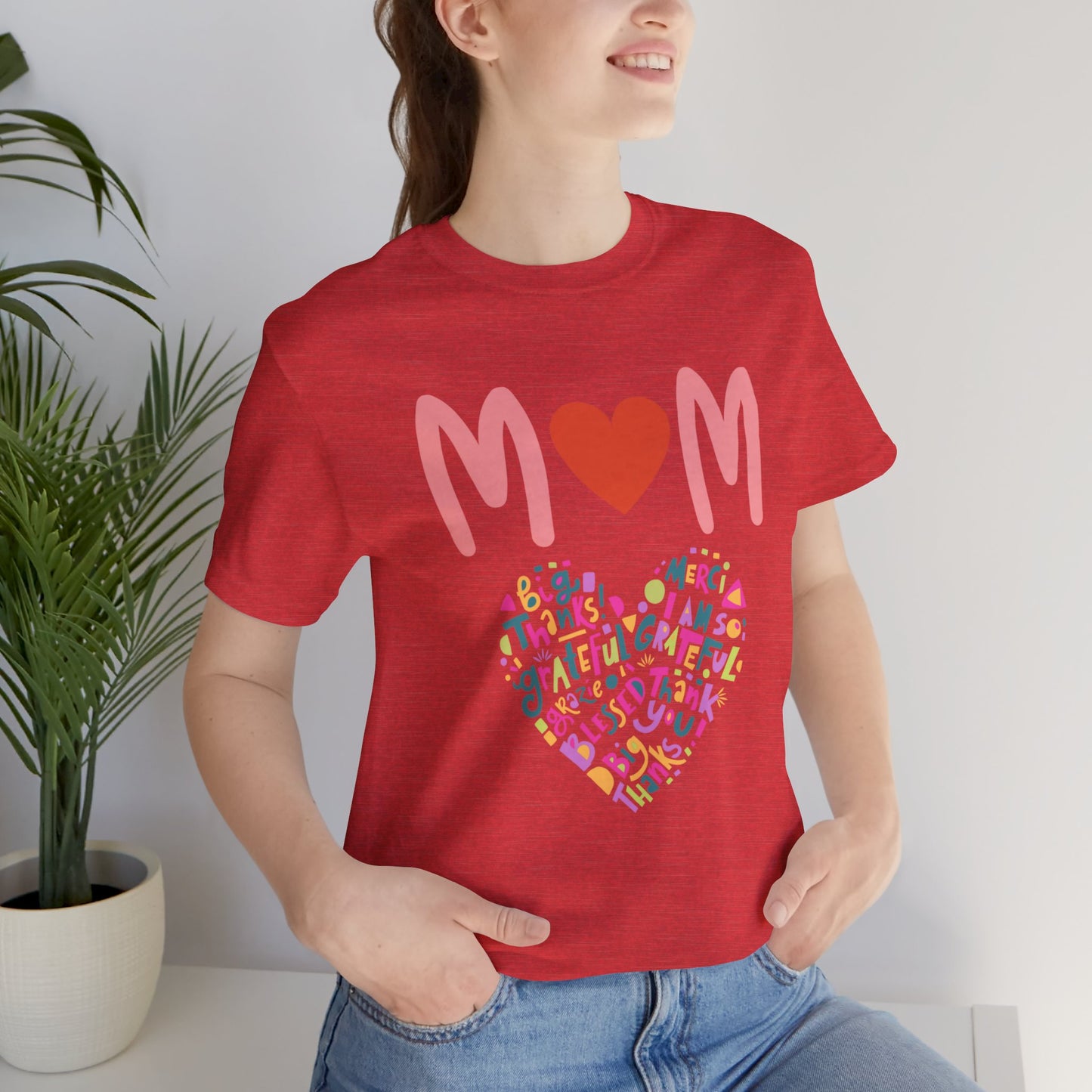 Heart Mom Shirt Cute Mom T-shirts for Mom gifts for Mothers Day gift for Her Cute Momma Shirts Mommy T Shirts