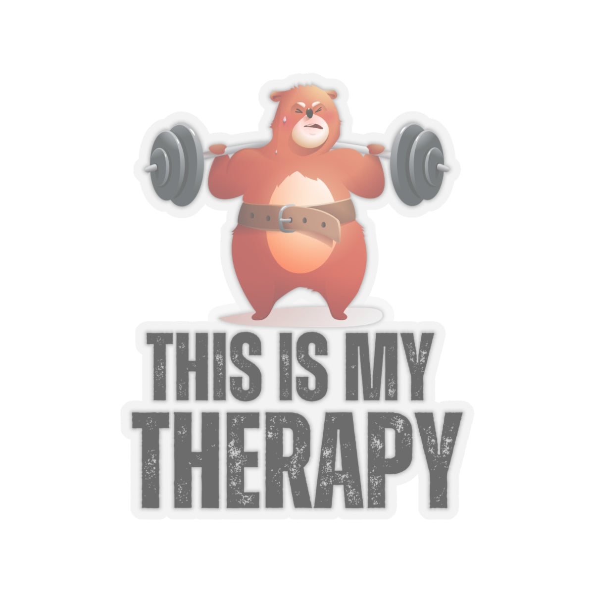 Funny Weightlifting Sticker for Gym Lover gift for Fitness Lover gift for Powerlifting Sticker THIS is my THERAPY Sticker