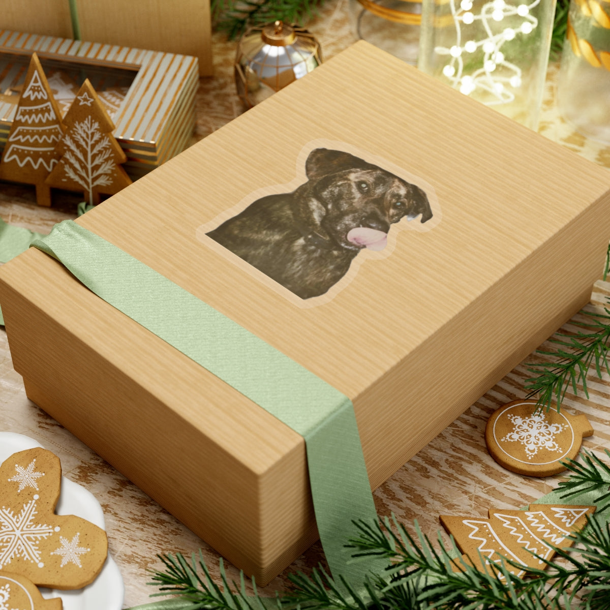Funny Dog Sticker for Dog Lover gift for Dog Mom Cute Brindle Dog Stickers for Dog Dad Gifts for Her Water bottle sticker for laptop