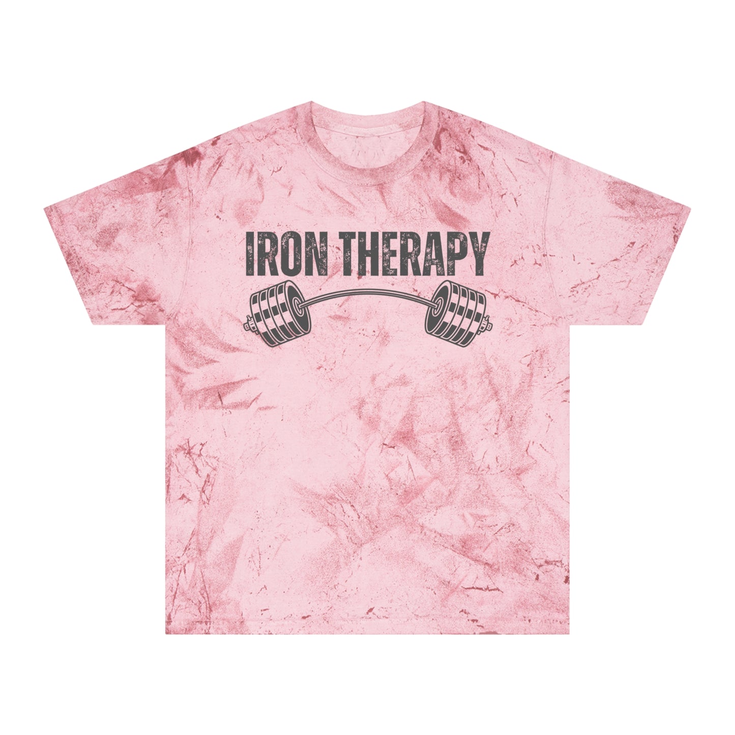 Iron Therapy Shirt Gym Clothes Tie-Dye Fitness T-Shirt Workout Tee Gym Apparel Casual Wear for Fitness Enthusiasts T-shirt for Gym Rat gift