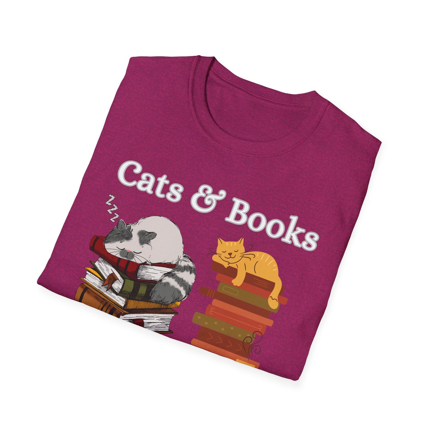 Cat T-shirt for Reader gift Funny Cat Shirt Reading Cats T shirt for Cat Lover gift Cats Books Shirt T-shirt Book Lover Gift