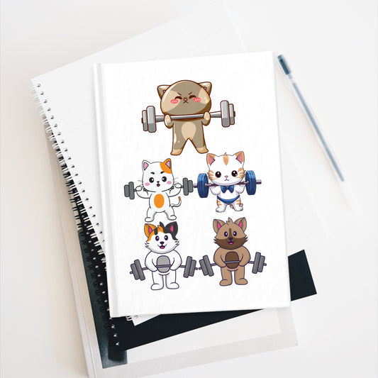 Funny Cat Note Book Gym Lover Gift Cat Lover Gift Gym Log Book Journal for Cat Mom gifts for Fitness Lover Powerlifting Weightlifting