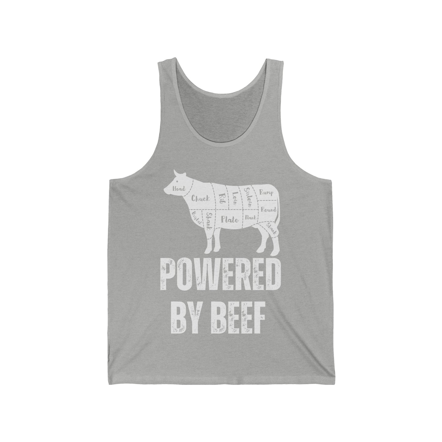 Carnivore Tank Top for Carnivore Diet gift Funny Meat Shirts for Workout Tank Top for Gym Rat gifts Powered By Beef Tank Tops