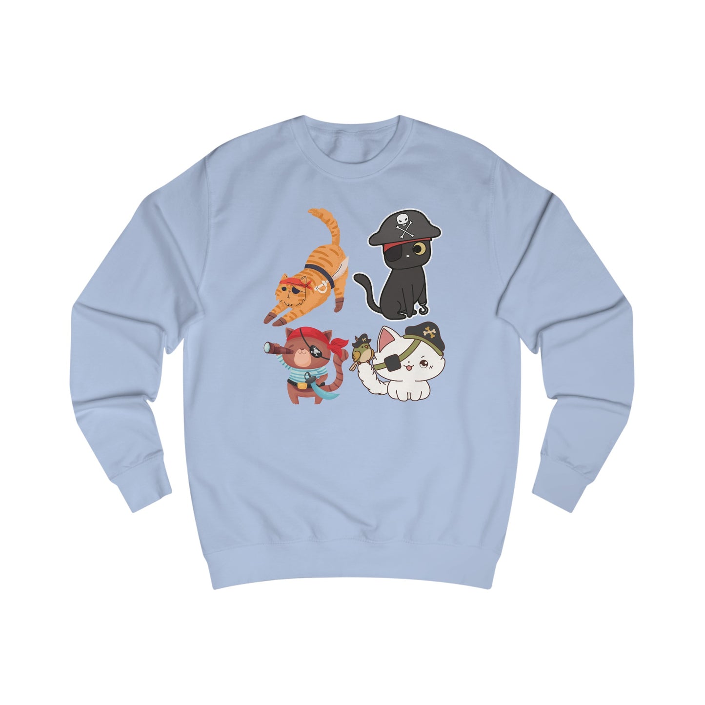 Halloween Sweatshirt for Halloween Cat Sweatshirt for Cat Lady gifts for Cat Lover gift for her Funny Kitty Sweater Pirate Cats Sweatshirts
