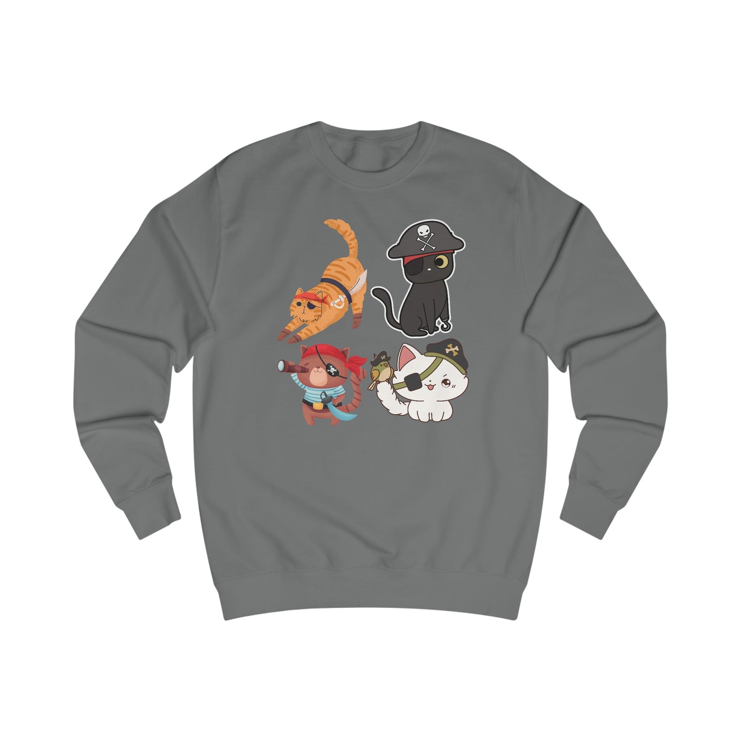 Halloween Sweatshirt for Halloween Cat Sweatshirt for Cat Lady gifts for Cat Lover gift for her Funny Kitty Sweater Pirate Cats Sweatshirts