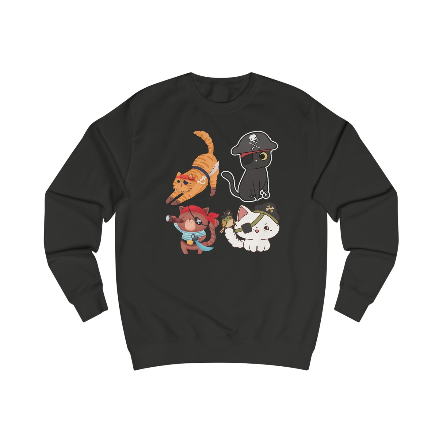 Halloween Sweatshirt for Halloween Cat Sweatshirt for Cat Lady gifts for Cat Lover gift for her Funny Kitty Sweater Pirate Cats Sweatshirts