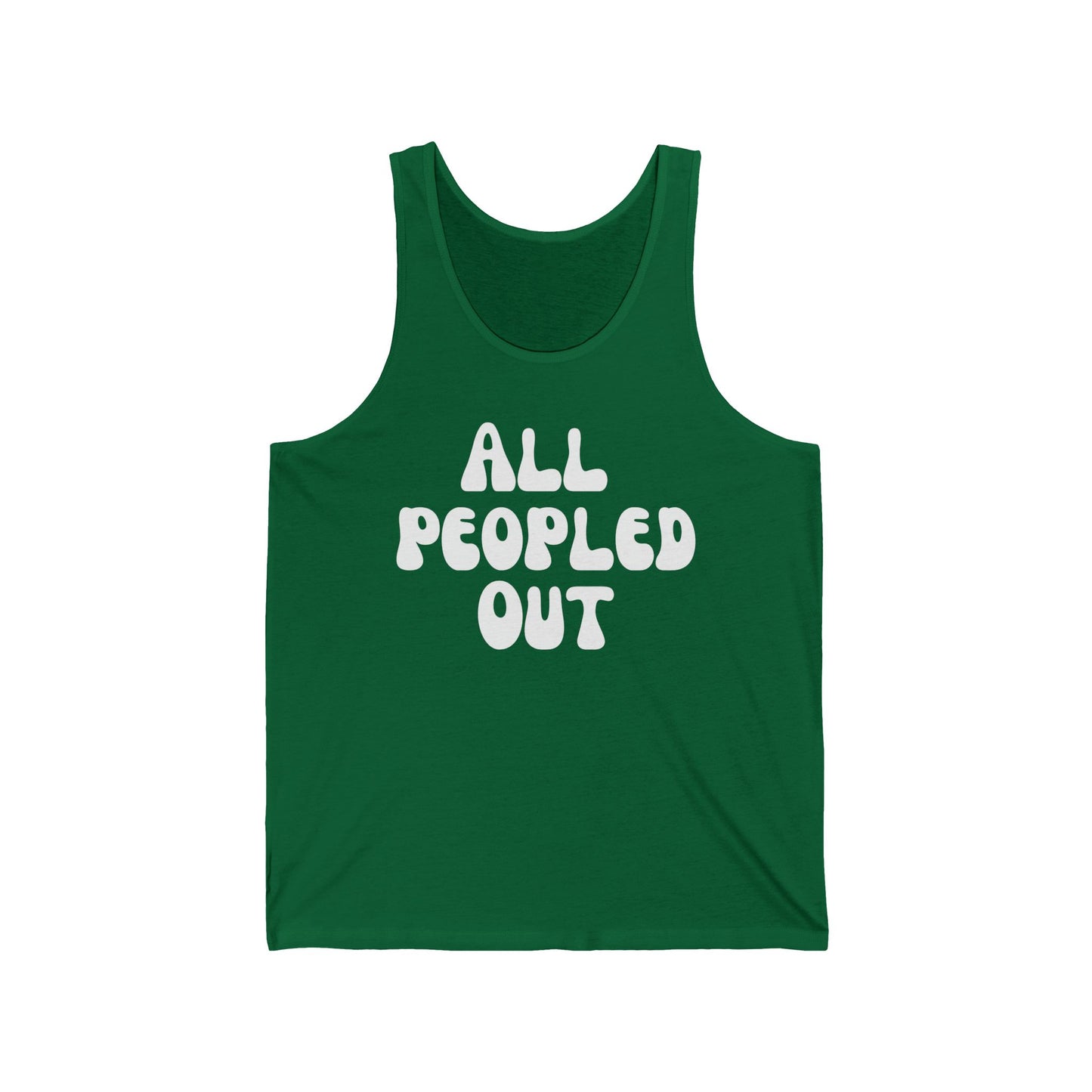 All Peopled Out Tank Top Sarcasm Shirt Introvert Tee for Funny Introvert Shirt Hipster Shirt Awkward Tshirt for Antisocial Tank Tops for him gift