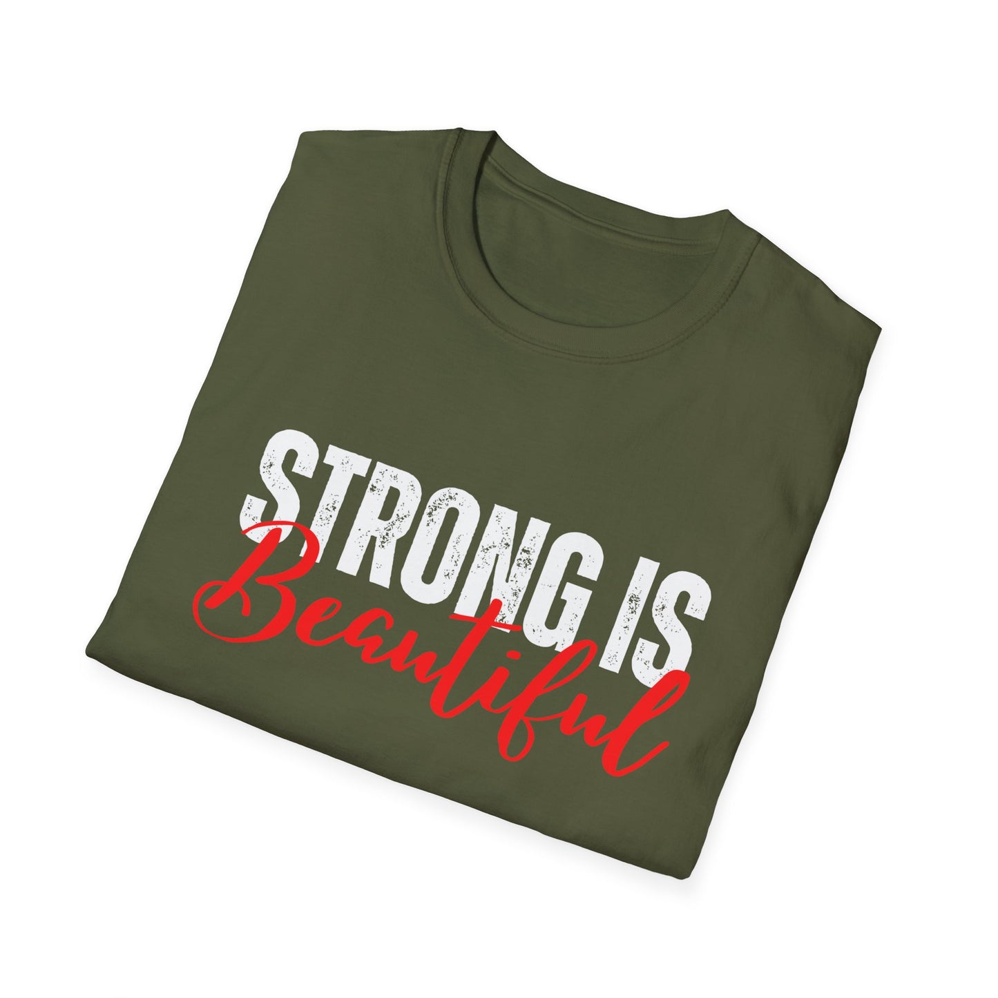 Strong is Beautiful Workout Shirt for Fitness Lover gift for Gym T-shirt for Workout Lover gift for Her Weightlifting Tee Powerlifting