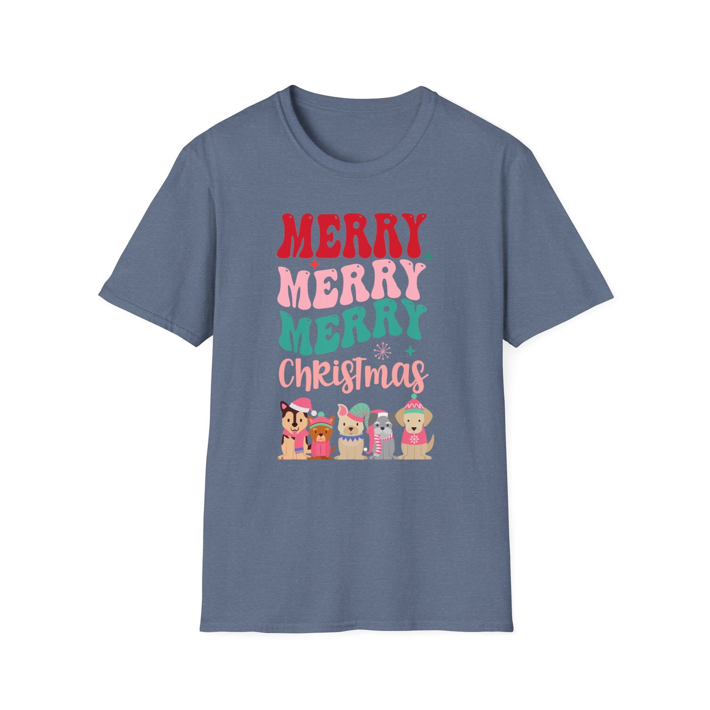 Retro Dog Shirt for Christmas gift for Dog Lover Tshirt Funny Christmas Dog T-shirts Cute Christmas tee Shirts for Dog Mom Tees