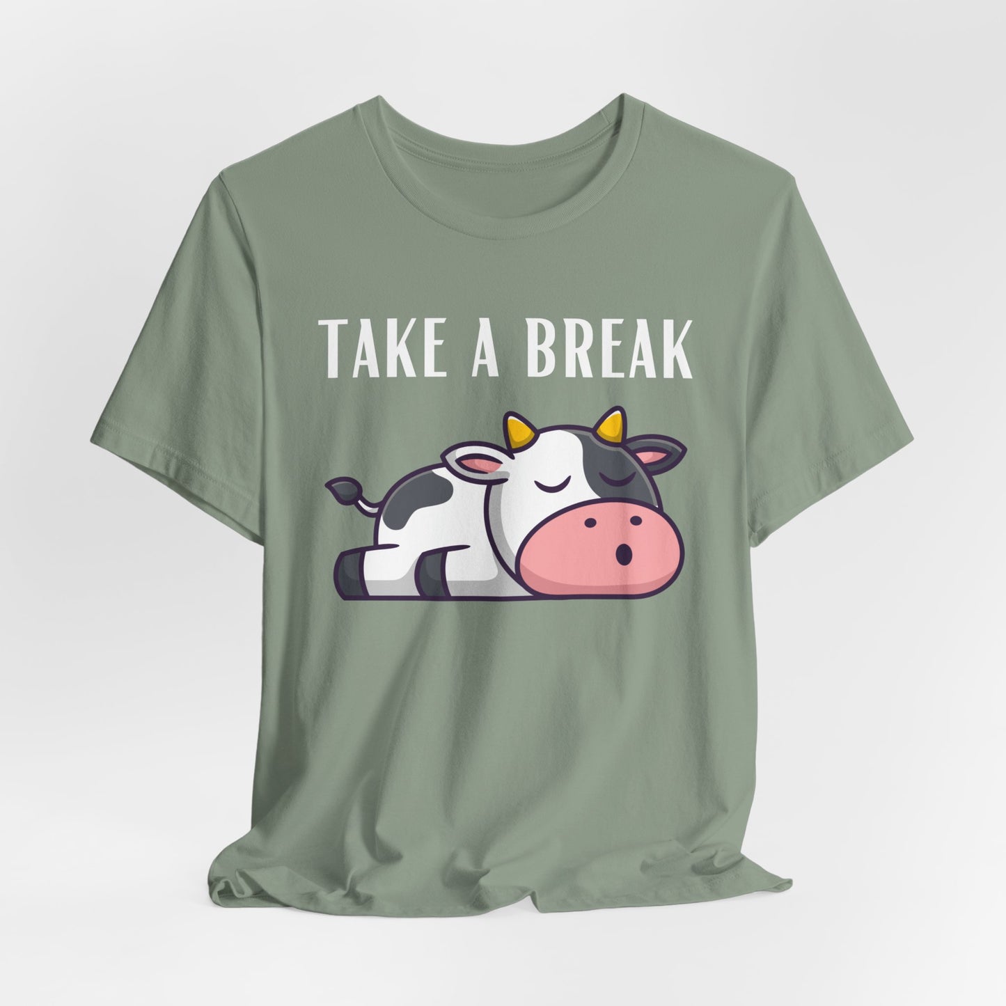 Cute Cow Shirts for Farmers wife gift for Farming T-shirt for Cow Lover gifts for Her Funny Cow Shirt TAKE A BREAK T Shirt