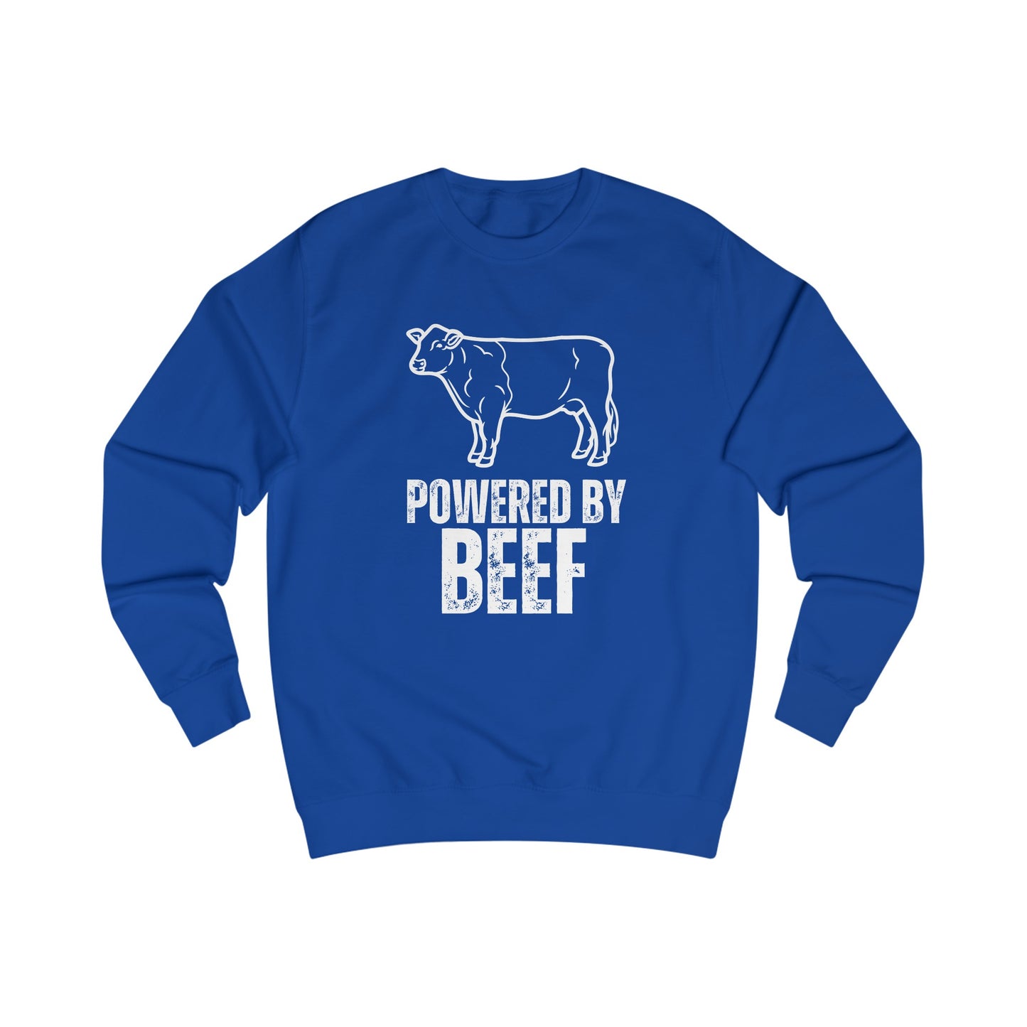Funny Beef Lover Pullover sweater for Carnivore gift for Meat Lover for Steak Lover Sweat Shirt POWERED BY BEEF Cow SweatShirt