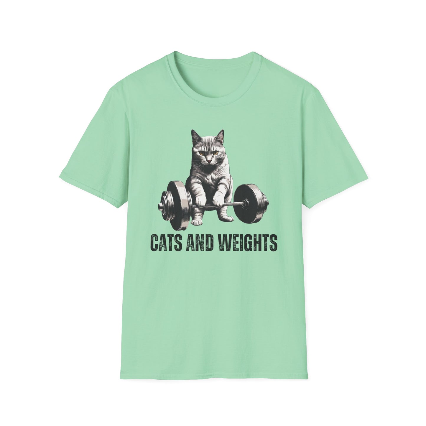 Cat Deadlifting T-Shirt for Cat Lover gift for Powerlifter gift Powerlifting Cat Shirt Funny Weightlifting CAT T Shirt