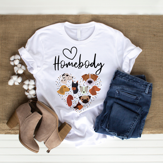 Homebody Dog Lover Shirt for Dog Mom gift for Mothers Day T-shirts for Momma gift Doggy Mama T Shirts for Mother gift