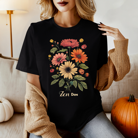 Zen Den TShirt Yoga Shirt for Yogi Lovers gifts for Yogi T-shirts for Her present for Christmas presents for Yoga Lover T Shirt for Workout