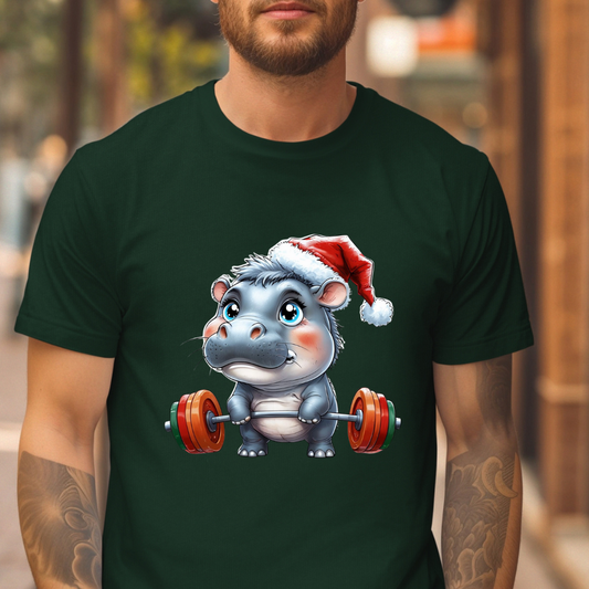 Hippo TShirt for Hippos Lover gifts for Christmas Hippopotamus T Shirts for Christmas party Tees for Holiday gifts for Women t shirts