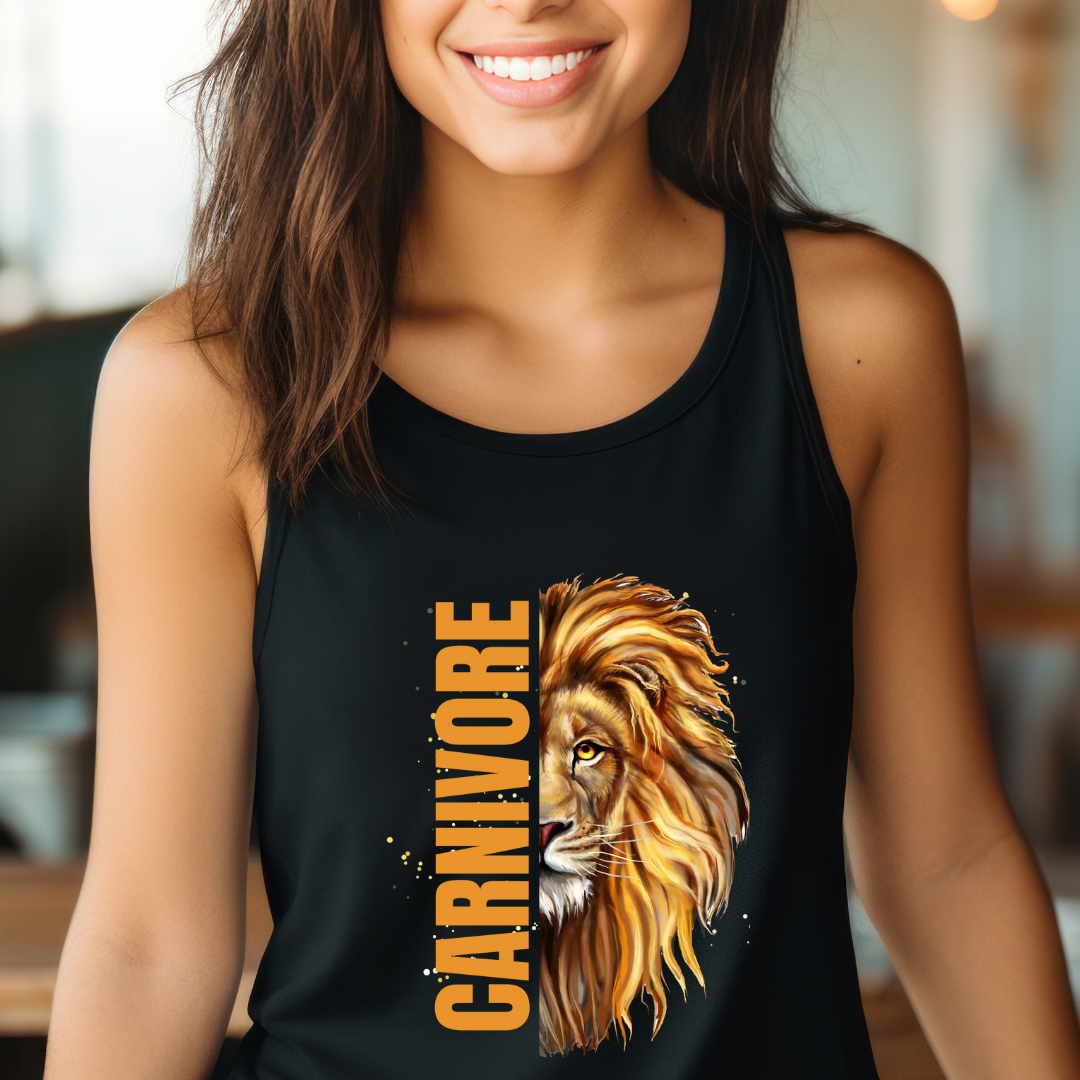 Carnviore Tank Top for Lion Diet gifts for Meat Lovers gift Grilling Tank Tops for BBQ Lover gift for Barbecue Tank Top for Smoking Meat