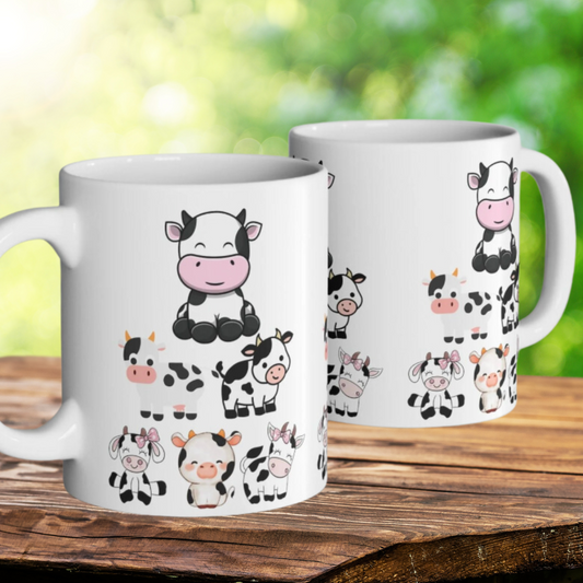 Funny Cow Mug for Cow Lover gifts for Rancher Mugs Cow Mugs for Carnivore gift Cute Cow Coffee Mugs for Mothers Day gift for Mom or Grandma