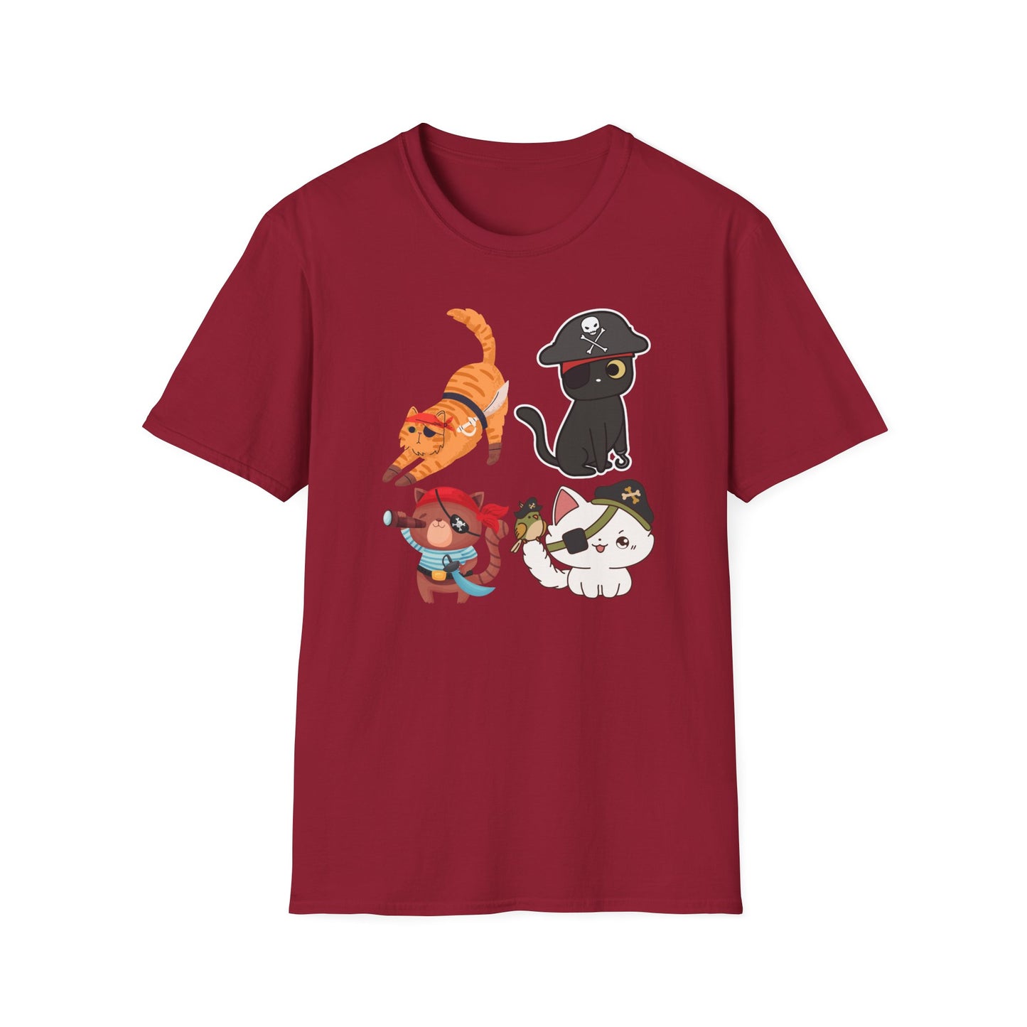 Pirate Cat Shirt for Halloween T-shirts for Funny Cat Halloween gifts Cute Cat Halloween T Shirt for Halloween gift for Cat Lovers gift idea