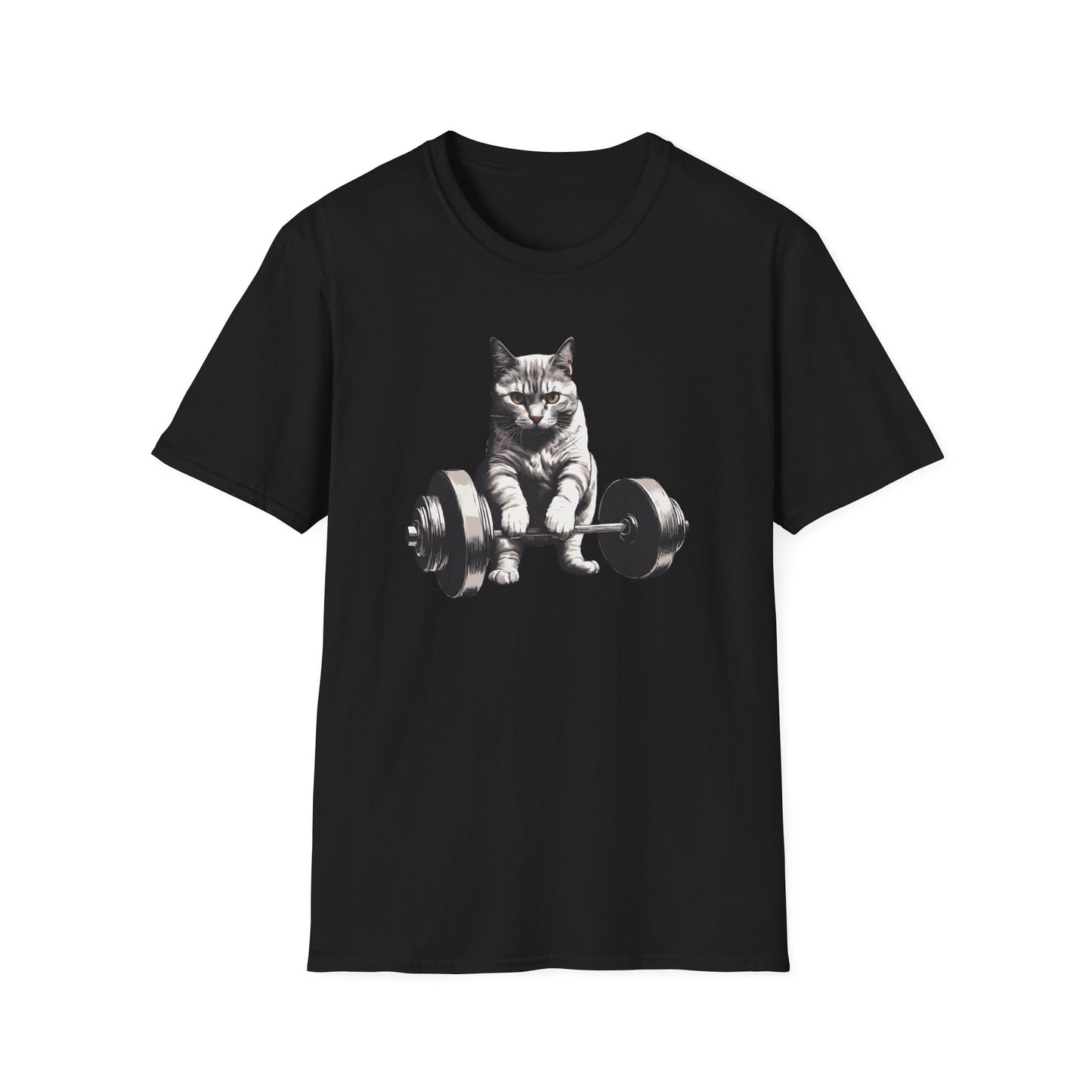 Cat Deadlifting Shirt for Gym Rat gifts for Workout Lover gift Cat Lover T-shirt Funny Cats Lifting Weights Kitty Powerlifting Weightlifting