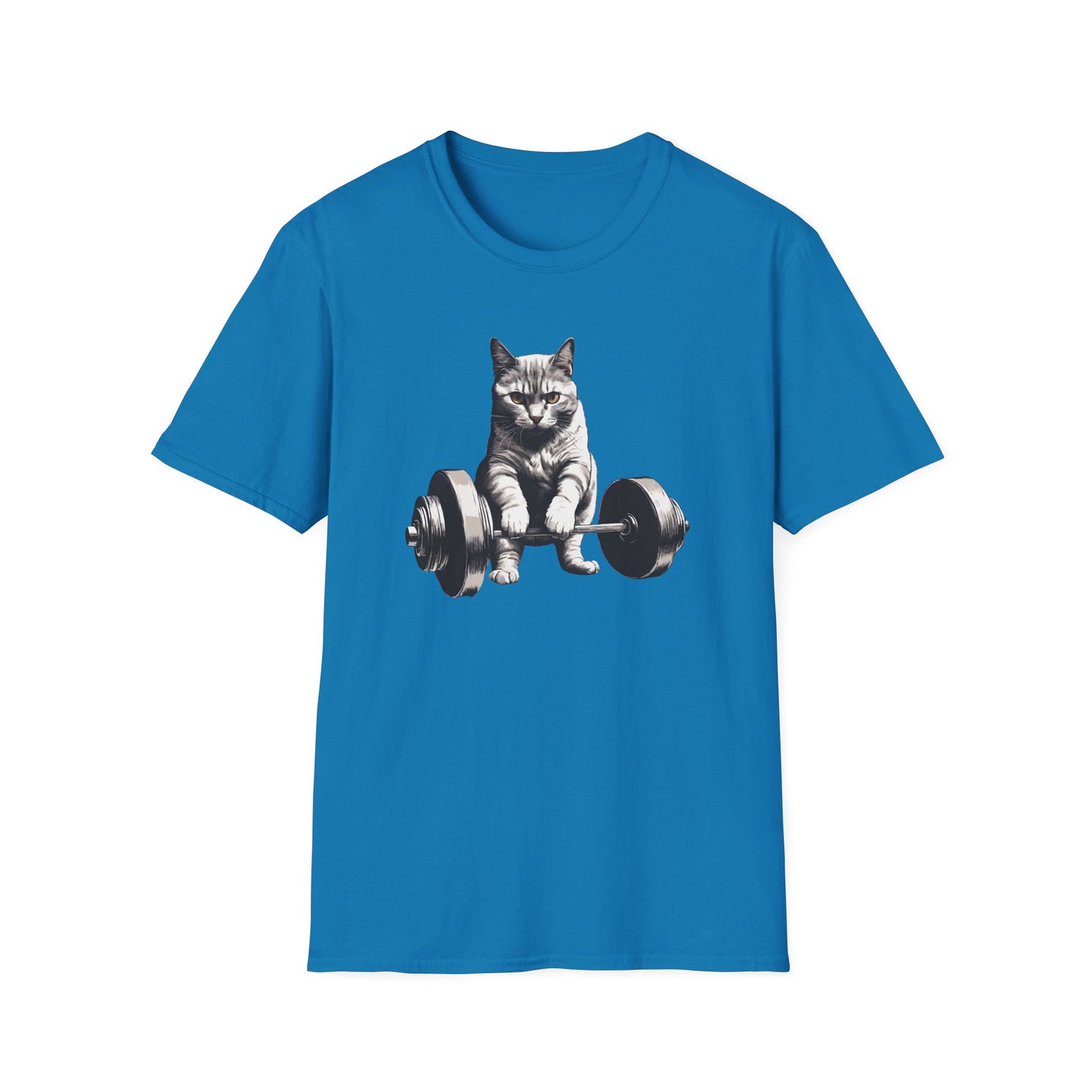 Cat Deadlifting Shirt for Gym Rat gifts for Workout Lover gift Cat Lover T-shirt Funny Cats Lifting Weights Kitty Powerlifting Weightlifting