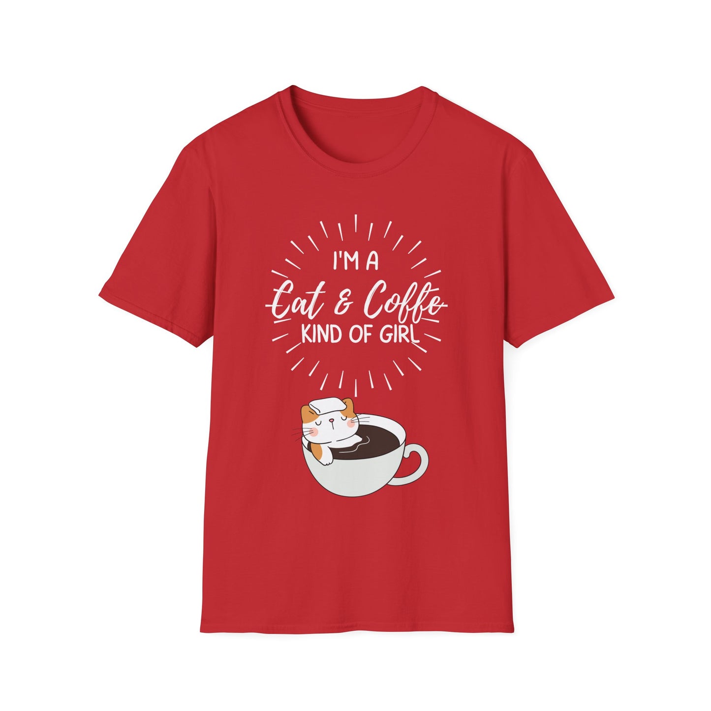 Cat T-shirt for Cat Lover gift for Coffee Lovers gift for Coffee Lover Shirt - Cute Cat T Shirt - Coffee Shirt gift for her
