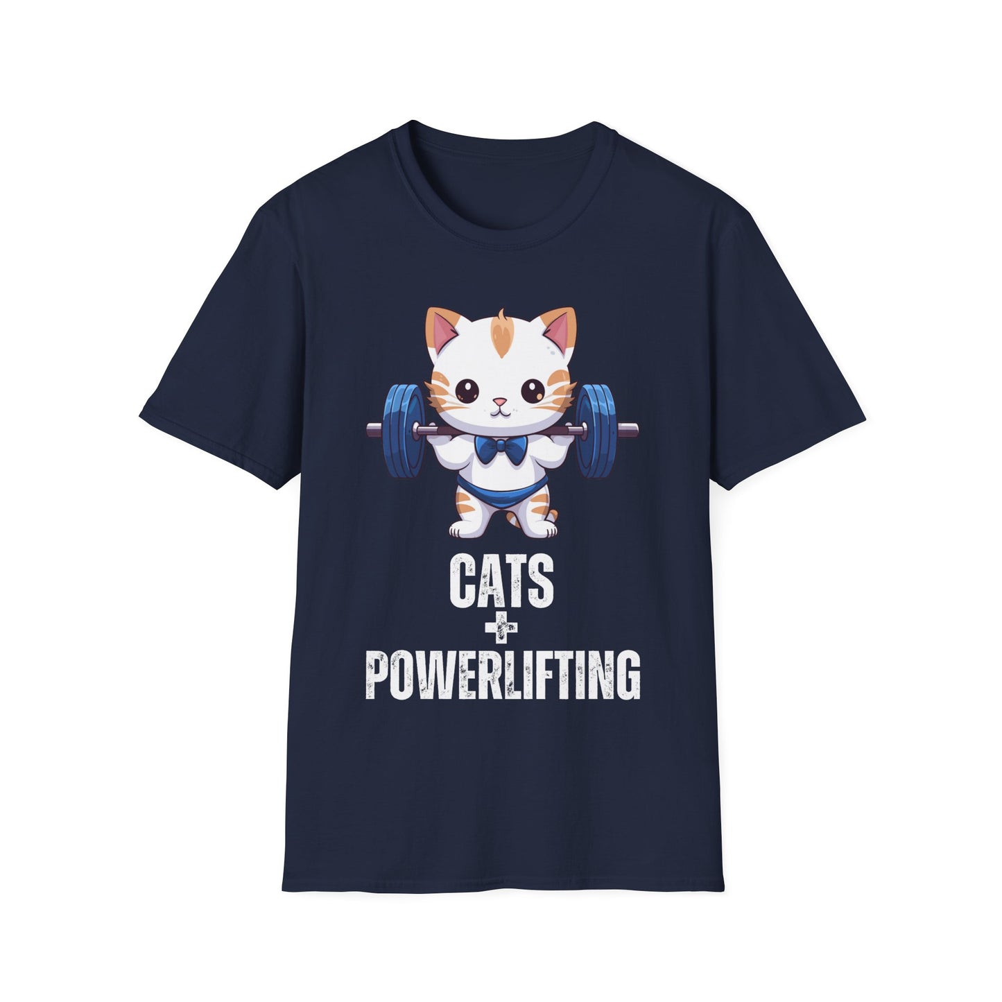 CATS & POWERLIFTING T-Shirt for Cat Lover gift for Powerlifter gift Powerlifting Cat Shirt Funny Weightlifting CAT T Shirt